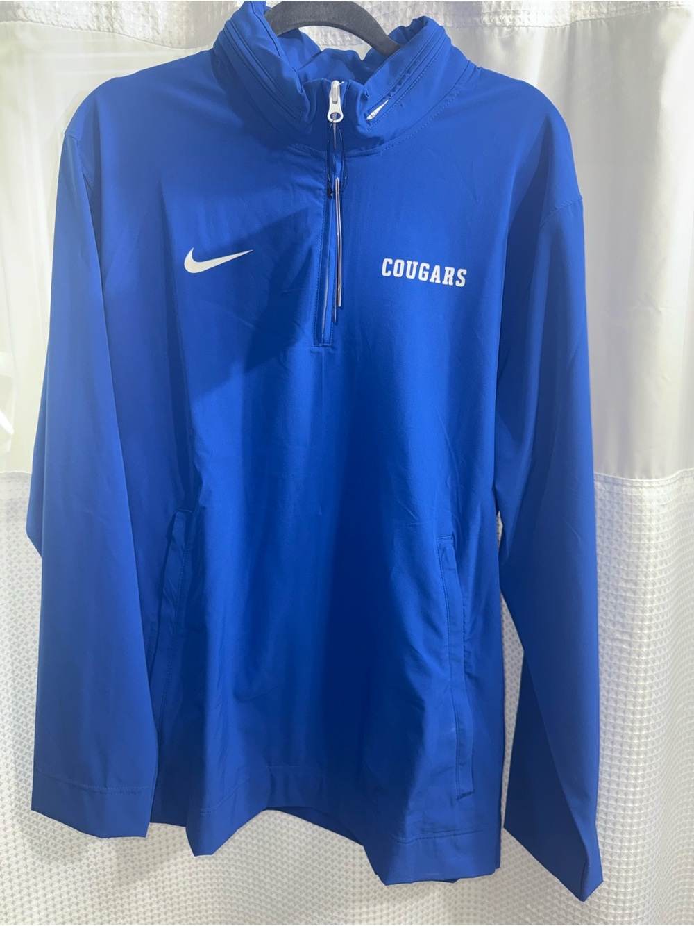Nike Royal Blue Pullover with White Swoosh